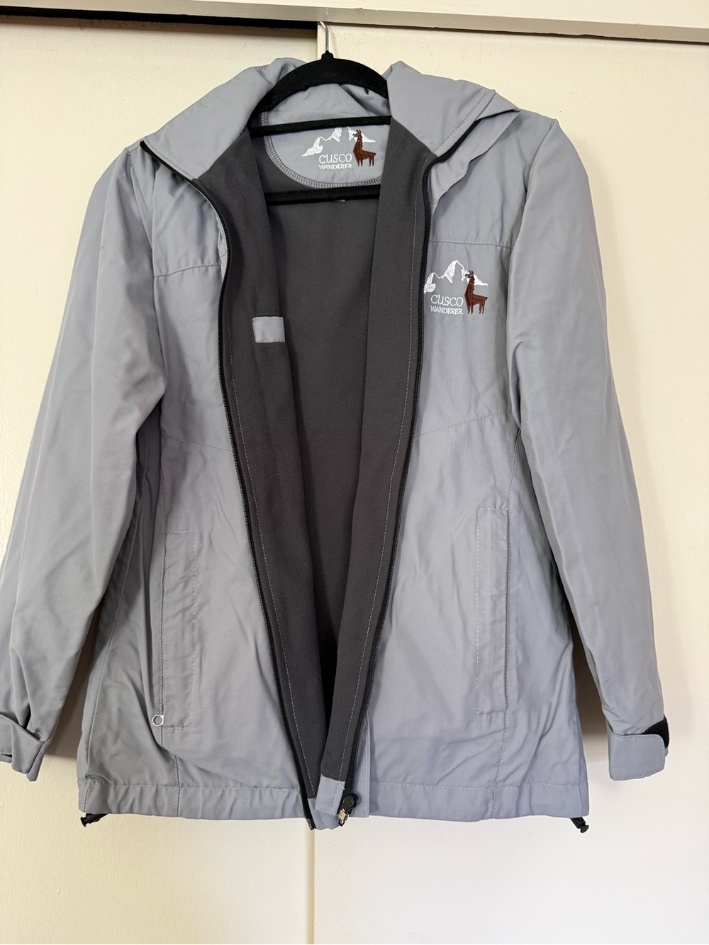 ' Light Gray Hooded winter Jacket